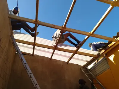 building the roof